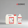 ASONIC AS-OPT deterdžent u kanisterima od 1 L, 5 L i 25 L za ultrazvučno čišćenje optičkih leća.