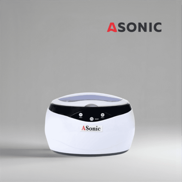 Ultrazvučni čistač ASONIC HOME-650, dizajniran za svakodnevnu kućnu upotrebu, kompaktna jedinica za nakit i naočale.