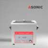 ASONIC 4L ultrazvučni čistač s poklopcem od nehrđajućeg čelika, dizajniran za profesionalnu industrijsku upotrebu.