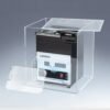 Open silent box showing a 2L ASONIC ultrasonic cleaner inside, designed to reduce noise during operation.