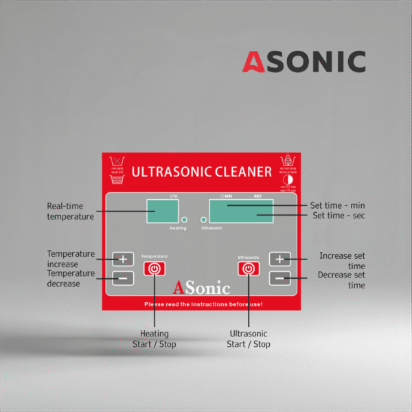 ASONIC PRO-20-40kHz-5 ASONIC PRO-20 ultrazvučna kada za kućanstva, kompaktan sustav dizajniran za nakit i naočale.